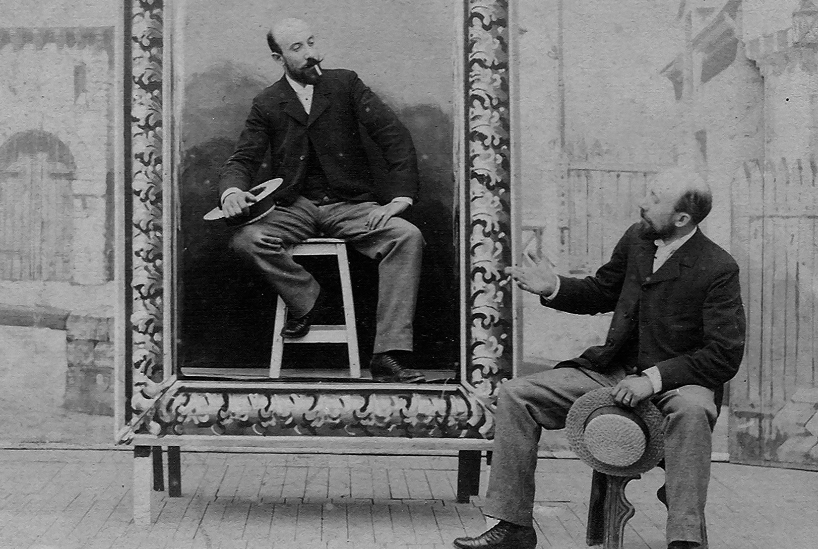 "El retrato misterioso", Georges Méliès, 1899.  Fuente: https://mk2films.com/en/film/le-voyage-extraordinaire/